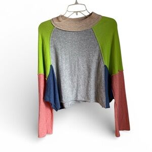 Storia color-block soft loose sweater size Small